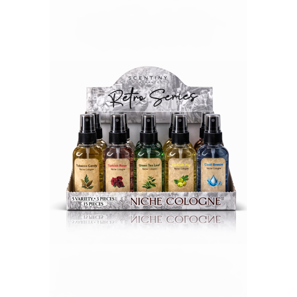 Retro Series 5x3 100ML 15 li Set Kolonya 2. Retro Series 5x3 100ML 15 li Set Kolonya 2.